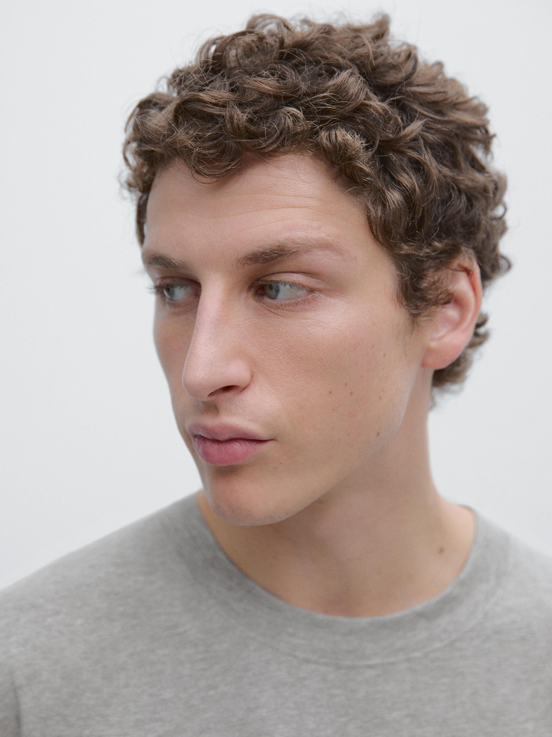 Short sleeve cotton melange T-shirt